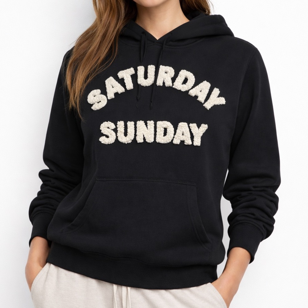 Saturday Sunday Women's Black Hoodie